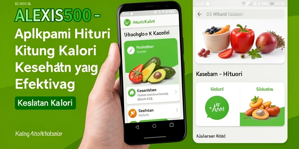Tampilan antarmuka ALEXIS500 dengan fitur Hitung Kalori yang mudah digunakan.