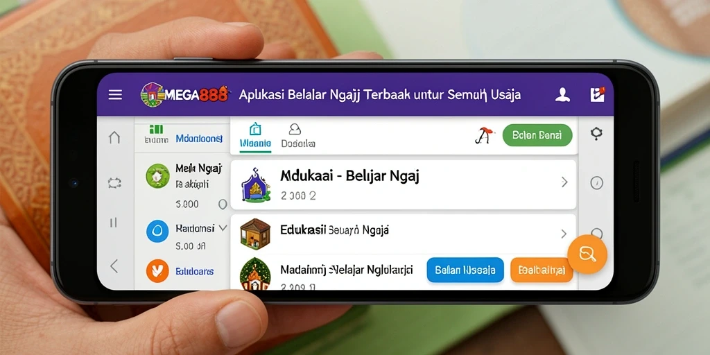 Tampilan antarmuka MEGA888 yang intuitif dan menarik.