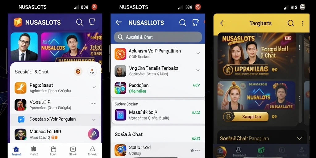 Tampilan antarmuka NUSASLOTS untuk VoIP Panggilan yang modern dan user-friendly.