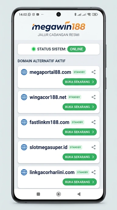 Tampilan link alternatif megawin188